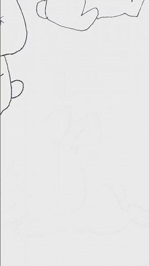 A rabbit is lying down 🐰✨#drawing #rabbit #cuteart #art #howtodraw #drawingtutorial #shorts #fyp