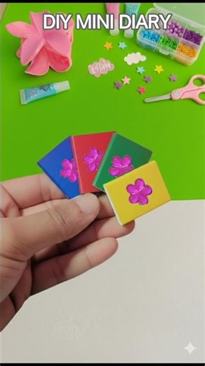 DIY Mini Flower Diaries! 🌸✨| Easy Paper Craft |#shorts #trending #ytshorts #craft #howtomake
