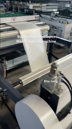 Bubble film envelopes mailer bag making machine ,sealing and cutting machine ,+86 13695726510 Rita