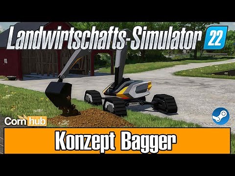 LS22 Mods - Concept Excavator - LS22 Mod Showcase