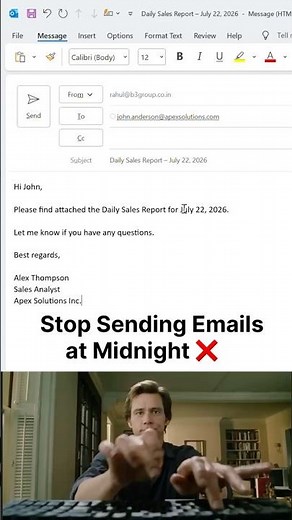 How to Schedule Emails in Outlook 📧 | Send Emails Later in 30 Seconds