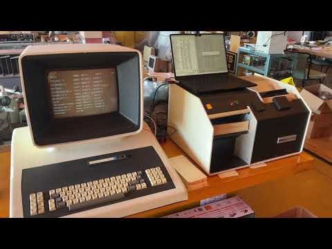Perkin-Elmer Terminal & RM-200 Punched Card Reader in Action!
