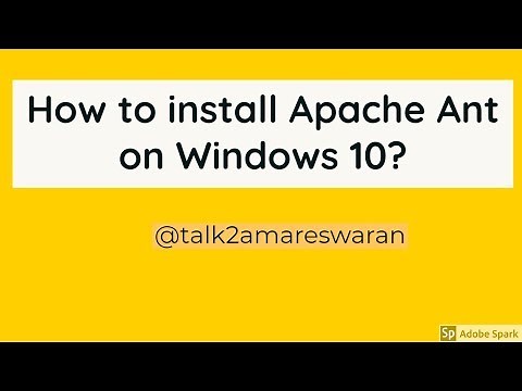 How to install Apache Ant on Windows 10?
