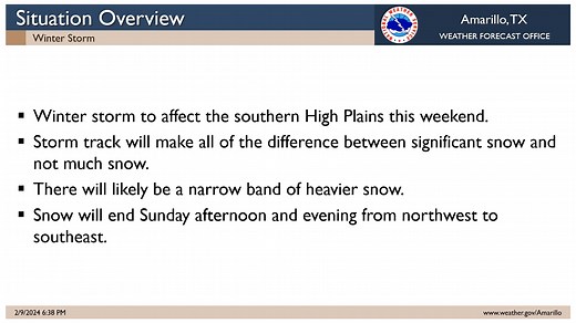 Here is an update on our latest winter storm across the Panhandles. | US National Weather Service Amarillo Texas