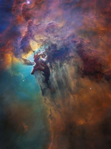 This is the Lagoon Nebula, a massive star-forming region about 4,000 light-years away. Glowing clouds of hydrogen gas surround young, massive stars, while infrared light reveals stars hidden deep inside the dust. 📸 Image credit: NASA, ESA, STScI 🎵 Music: The Space-Time Rift — Period, so dystopian (CapCut Audio Library) #space #nebula #astronomy #nasa #esa #shorts #universe
