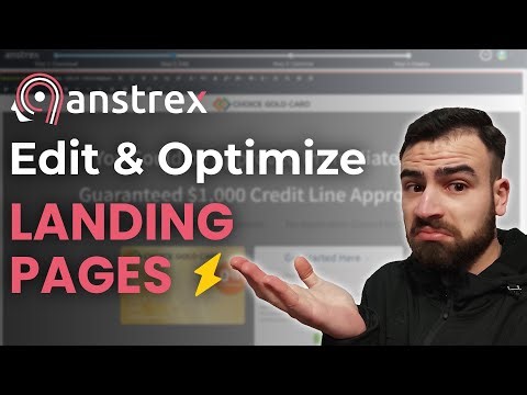 Anstrex Landing Page Editor: Build and Optimize Landing Pages Fast!