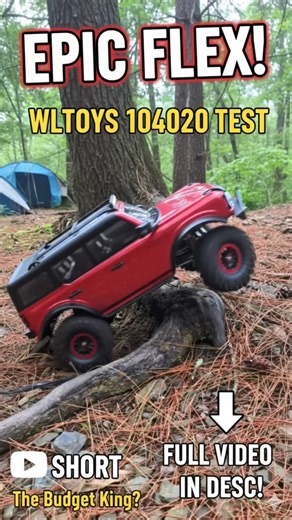 The Challenge: Wltoys 104020 vs. Giant Tree Roots! 🌳 Can it make it?