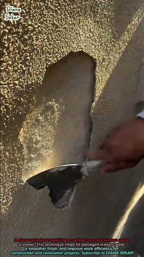 How to Repair a Cracked Concrete Surface with a Trowel | Fast & Effective Technique