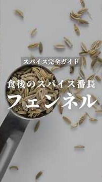 【スパイス深堀り】デザートのように食べるスパイス🌿甘く優しい味わいのフェンネルを徹底解説します！#スパイス #フェンネル #解説