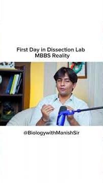 First Day in Dissection Lab | MBBS Reality#DissectionLab#FirstDayDissection#MBBSLife#MBBSJourney