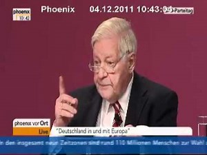 Rede von Alt-Bundeskanzler Helmut Schmidt auf dem SPD-Parteitag