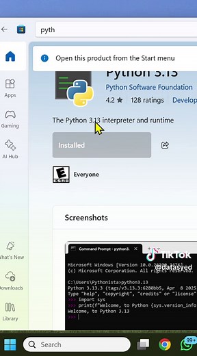 How to install jupyter notebook to run python code for data science and data analysis project. A detailed and step by step guide to install python programming language in computer #pythonprogramming #jupyternotebook #dataanalytics #datascience #dataanalyst #cs #tech #learnontiktok #fyp