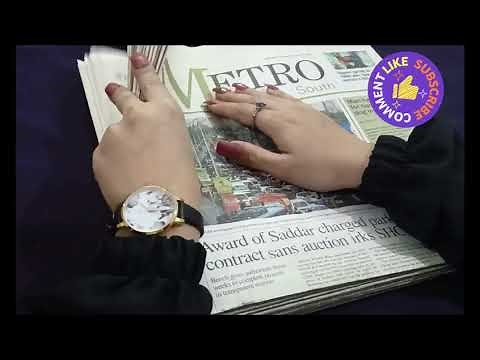 ASMR Newspaper Bundle:Counting,Crinkling&Page Turning for Sleep #asmr #STASMR #satisfying 