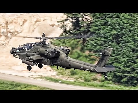 Apache Helicopters Fire Guns And Rockets (2022)