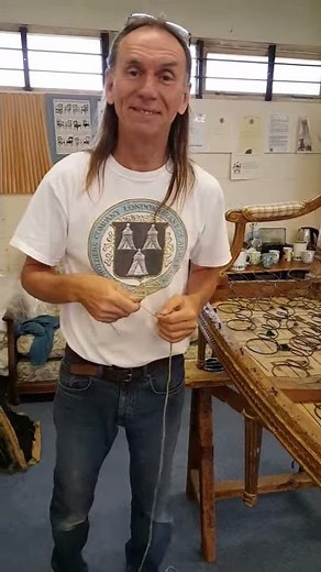 How to lash in traditional upholstery springs