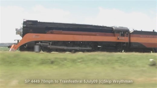sp4449蒸汽机车70mph高速
