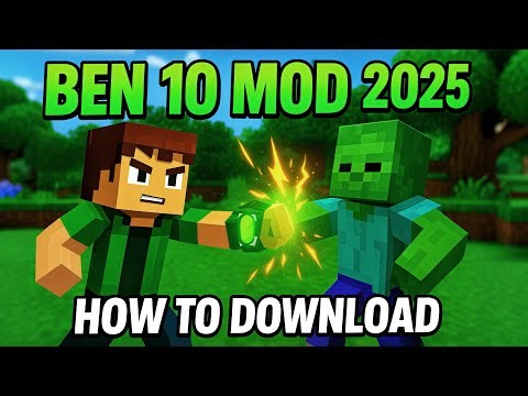 HOW TO get BEN 10 MOD in MINECRAFT PE 2025?! 💚 😲 #minecraft #ben10
