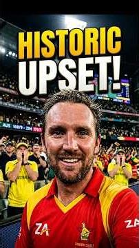 Zimbabwe Shocked Australia In T20 World Cup 😱 Historic Final Over Thriller #cricket #t20worldcup