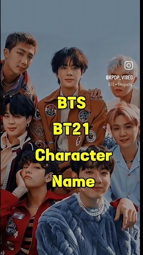 BTS bt21 character name 😊🤗