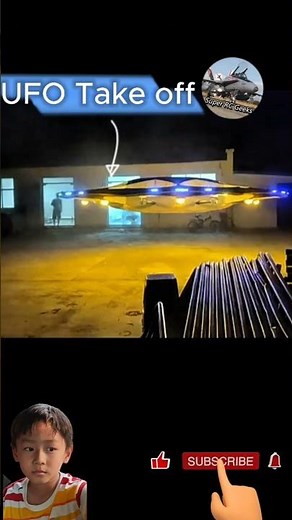 Huge RC UFO is taking off #rcufo #alien #aircraft #rcmodel #hobby #spaceship