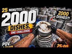 2000 Dishes in 25 Minutes?! Extreme Dishwasher POV Challenge