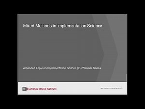 Mixed Methods in Implementation Science
