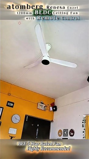 atomberg Renesa 1200mm BLDC Ceiling Fan with Remote Control | BEE 5 Star Rated Fan #atomberg
