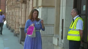 Gillian Keegan doorstepped outside Department for Education