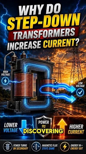 Why Step Down Transformers Increase Current?