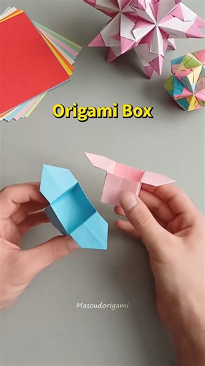 How to Make an Easy Origami Box 📦 / DIY Origami box
