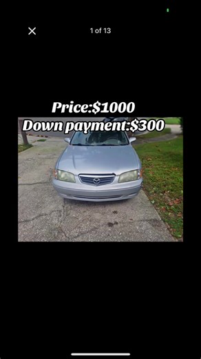 2002 Mazda 626 • ES Sedan 4D Reliable A to B vehicle. Good for new driver, new worker, student/athlete, mechanic. Good secondary car. Good on gas mileage. • #CarsOfInstagram • #CarSoFinstagram • #CarLovers • #ClassicFord (for the early 2000s vibe) • #Y2KCar