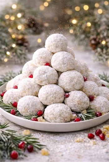 ✨ PECAN SHORTBREAD SNOWBALLS ✨ *** Soft, buttery shortbread rolled...