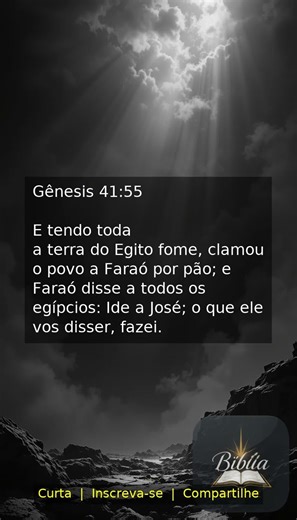 Gênesis 41:55 | Versículo Bíblico para Reflexão 🙏