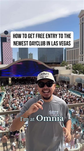 Vegas's newest pool party 🌴 Omnia Dayclub! Comment your dates in Vegas and i'll take care of the rest #vegaswithgabe #omnia #nightclub #lasvegas #poolparty