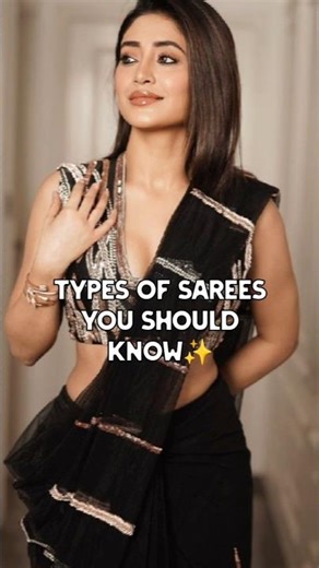 types of sarees every girl should know✨ #saree #fashion #indian #trendy #shorts #sareefashion