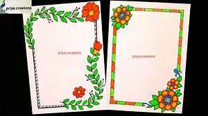 3K views · 77 reactions | BEAUTIFUL BORDER DESIGNS/PROJECT WORK...