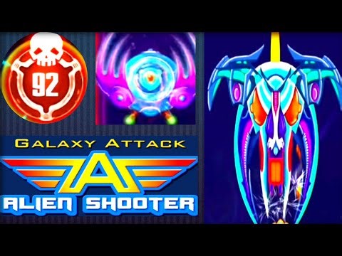 Galaxy Attack Alien Shooter - Game - Medium Level 92 With Boss Only /- Full Gameplay ✅