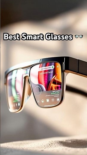 These smart glasses are actually wearable now 🕶️ #SmartGlasses #AR #Tech