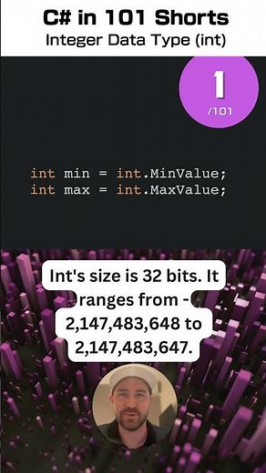Integer Data Type (int) - C# for .NET in 101 Shorts - 1 /101