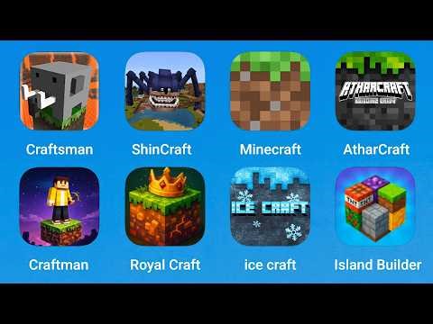 Craftsman, ShinCraft, Minecraft, AtharCraft Building, Craftmania, Royal Craft, Ice Craft, BuildBlock