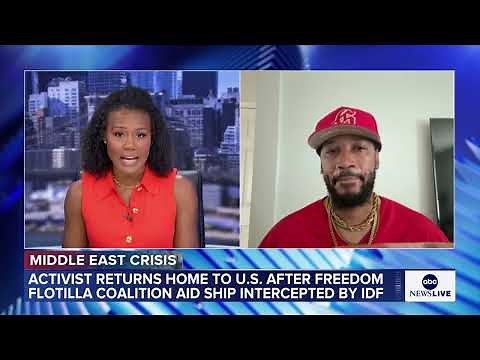 US labor activist intercepted by IDF during Gaza aid trip