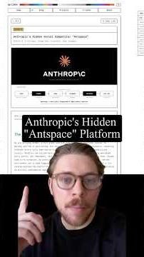 Anthropic's Hidden "Antspace" Platform