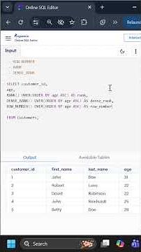 Analytic SQL Functions | How Window Functions Work [With Example]