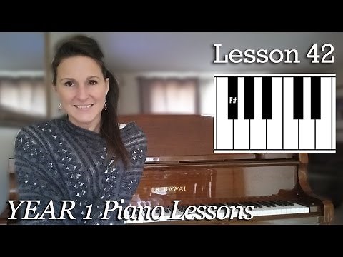 Free Beginner Piano Lessons | #42 - Playing sharps | [Year 1] 3- 10