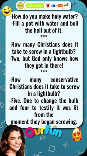 Joke Holy Water & Lightbulb Fails 😂💡🙏 #humor #funny #jokes