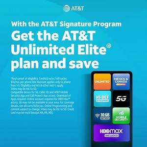 1.7M views · 341 reactions | Ready for more perks? Upgrade and save on AT&T Unlimited Elite℠ when you're an AT&T Signature Program member. | AT&T | Facebook