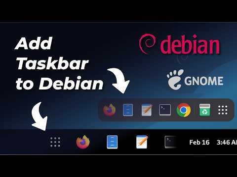 How to Add a Taskbar to Debian 13 GNOME Desktop (Step-by-Step)