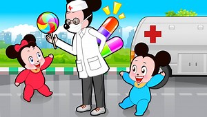 6.6K views · 146 reactions | Mickey Mouse & Minnie Mouse baby pretends to be sick! Learn Colors with Finger Family Song | Baby Cartoons | Facebook