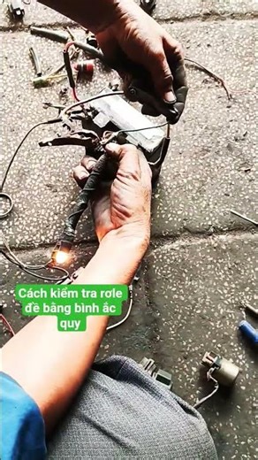 How to test the starter relay using a battery #how #relay #shorts #shortvideo