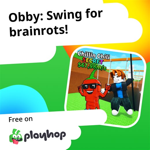 Obby: Swing for brainrots!: Play Online For Free On Playhop